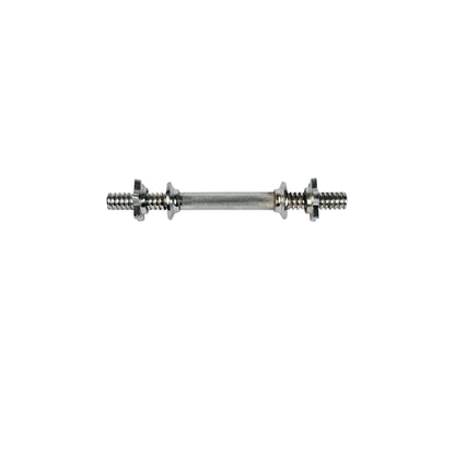 13-Inch Chrome Dumbbell Rod Pair (Pack of 2) | 1-Inch Diameter Heavy-Duty Steel Handles, Spin Lock Collars, 6-Inch Knurled Grip & Adjustable Weight Plate Support