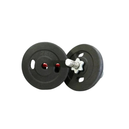 Rubber Coated Weight Plates (1 Inch Hole) – 1kg to 10kg Pair Set | Average Quality Gym Weight Plates for 1-Inch Barbell Rods | Home & Gym Use
