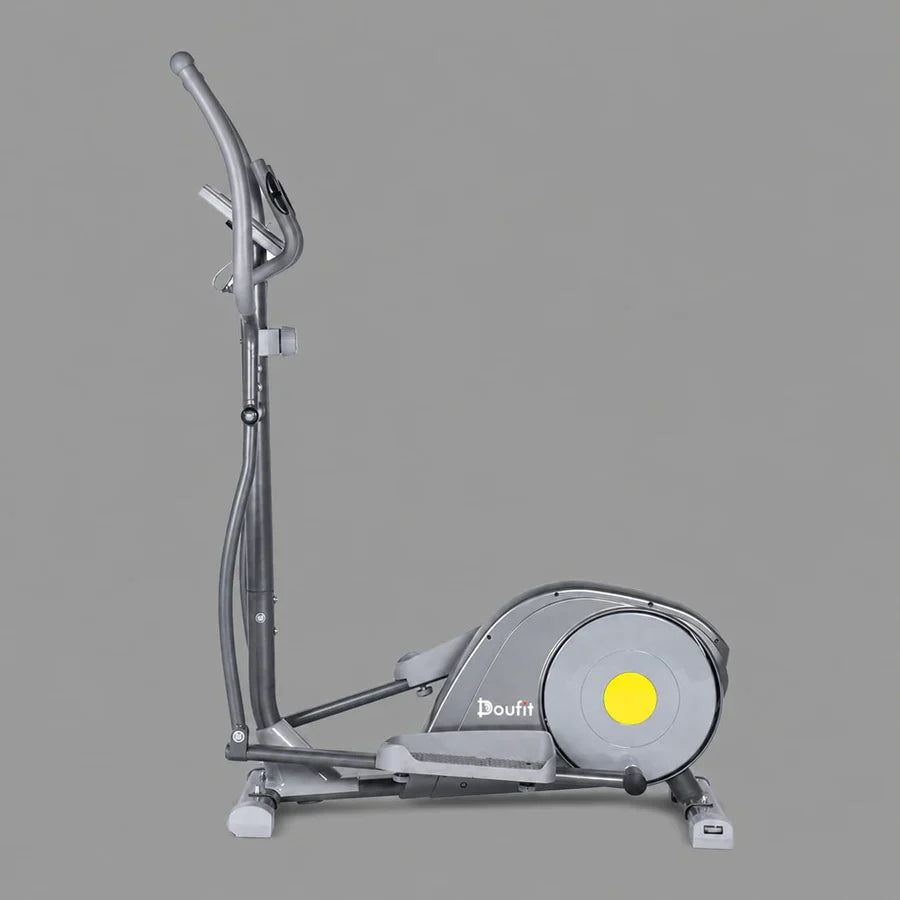 Doufit EM-04 Elliptical Machine for Home Gym | Heavy Duty Magnetic Cross Trainer 8-Level Resistance, 12 lbs Flywheel, LCD Monitor, 250 lbs Capacity Full Body Cardio Fitness Equipment