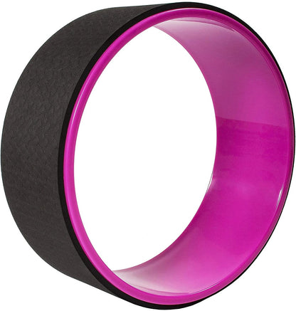 Yoga Wheel 5-inch width with a diameter 12. 5-inchBack Roller | High Strength Yoga Ring with 300 lbs Capacity for Backbends, Stretching, Posture & Flexibility Training