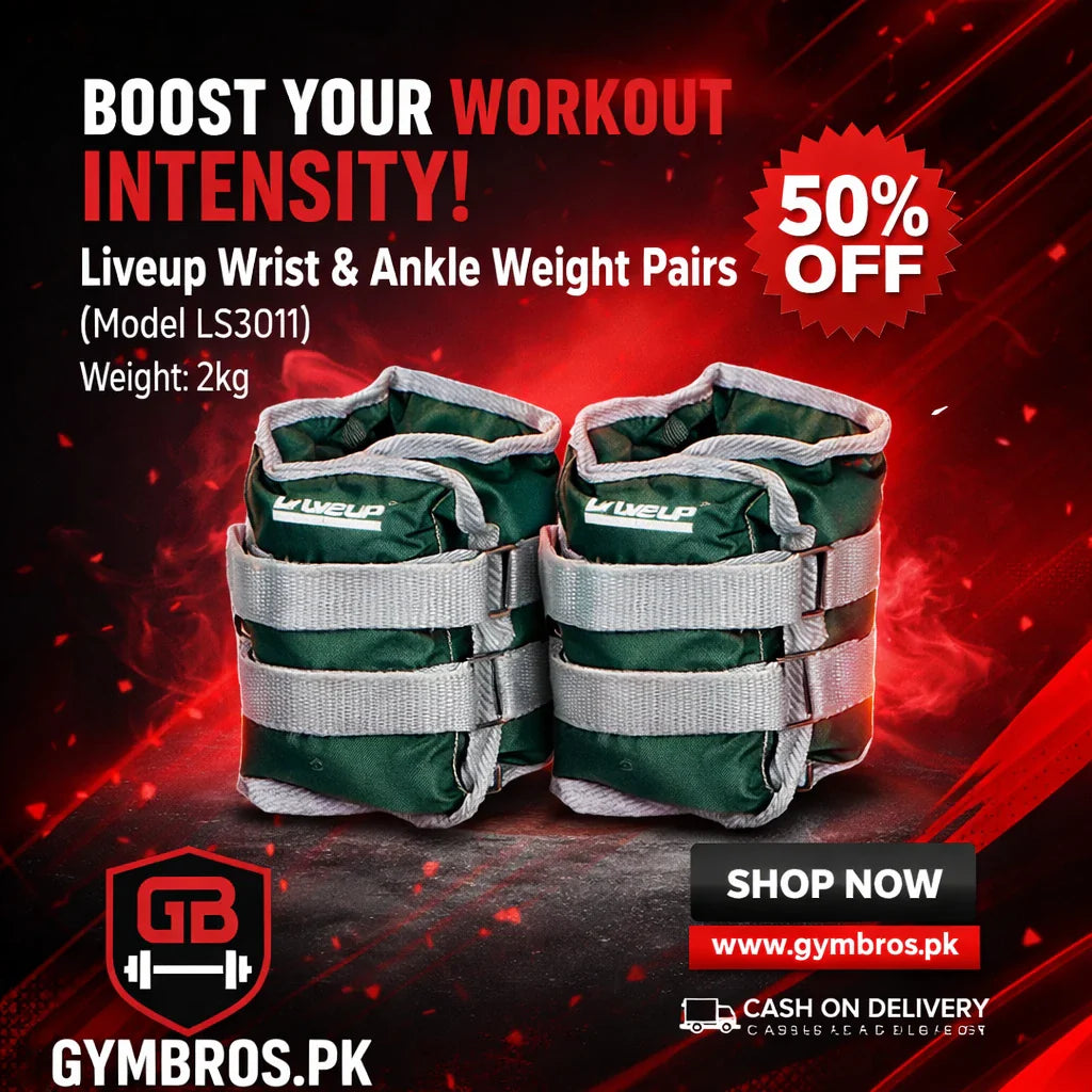 Liveup Wrist & Ankle Weight Pairs – 1kg, 2KG & 3KG  (Model LS3011)