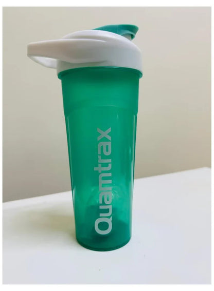 QUAMTRAX 600ml Protein Shaker Bottle with Mixing Filter | Leak-Proof Gym Protein Powder Shaker Cup with Screw Lid & Ergonomic Design for Smooth Protein & Supplement Mixing
