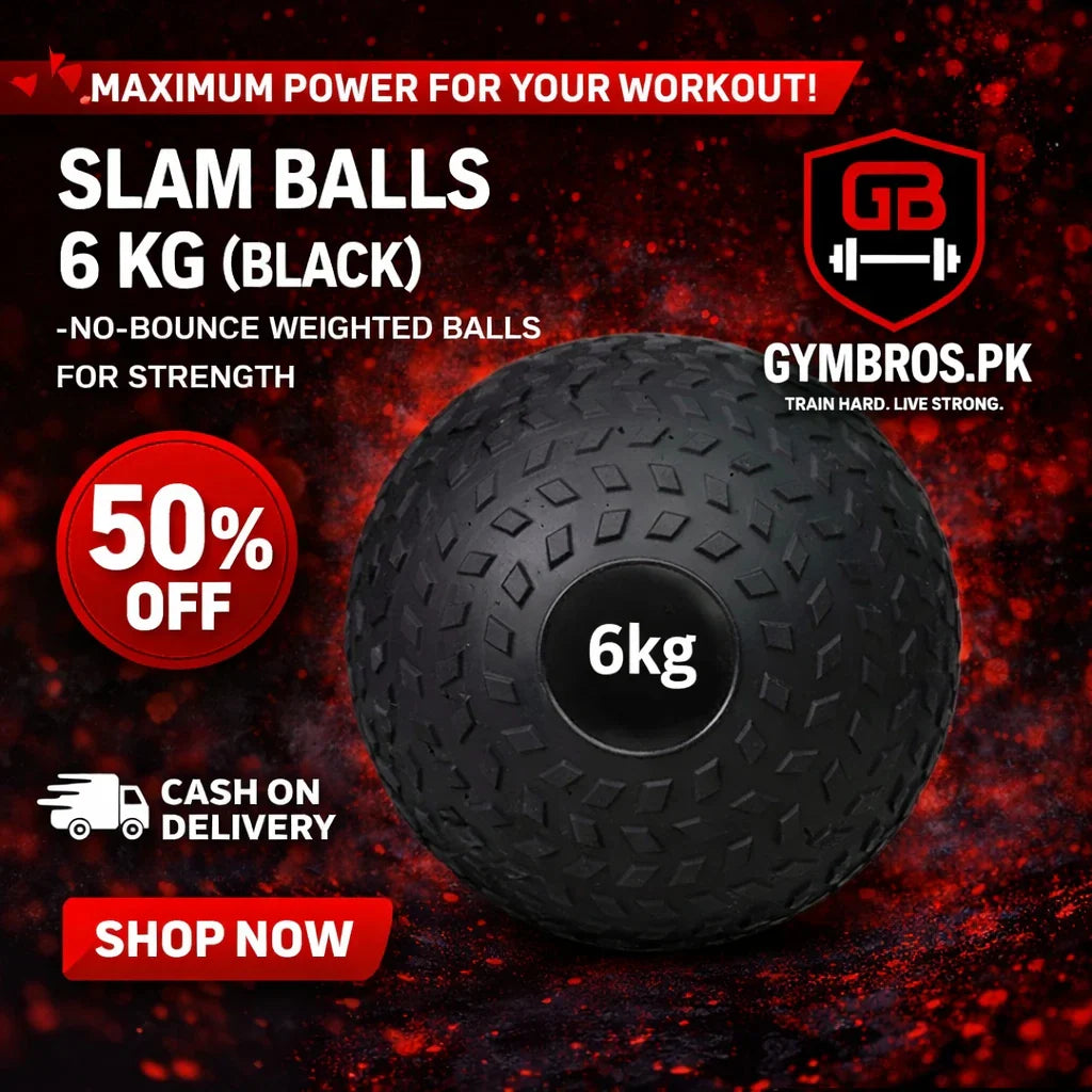 Slam Ball (2KG–10KG) | Heavy Duty Sand-Filled Dead Bounce Exercise Ball with Textured Grip for Cross Training, HIIT, Gym & Functional Workouts