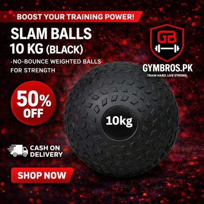 Slam Ball (2KG–10KG) | Heavy Duty Sand-Filled Dead Bounce Exercise Ball with Textured Grip for Cross Training, HIIT, Gym & Functional Workouts