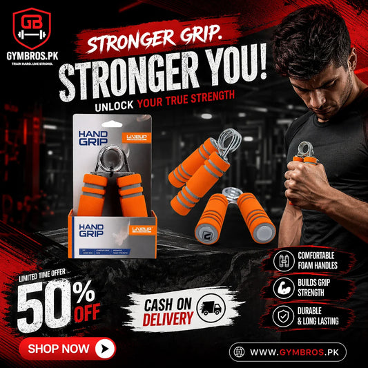 LiveUp Hand Grip Strengthener Set (2 PCS) LS3102B | Adjustable 10–20kg Resistance for Hand, Wrist & Forearm Exercise with Non-Slip Foam Handles
