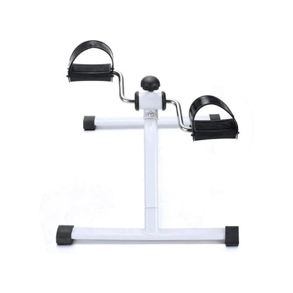 Folding Stationary Fitness Exercise Pedal Bike Portable Indoor Mini Cycle Trainer with Adjustable Resistance, Size: Approx. 50 × 41 × 28 cm, Non-Slip Rubber Pads & Steel Frame for Arm and Leg Exercise & Blood Circulation Improvement