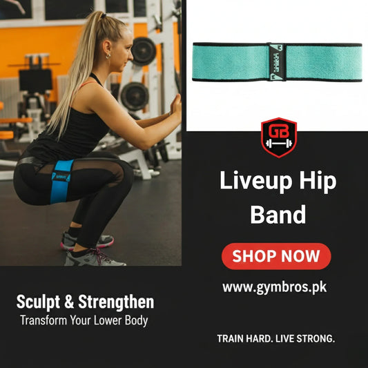 LiveUp LS3629 Hip Resistance Band Set | Glute & Leg Workout Bands (Light, Medium, Heavy) for Strength Training & Home Gym Fitness
