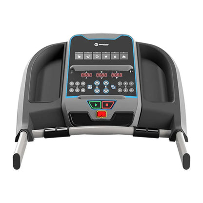 HORIZON TR5.0 Foldable Treadmill with 2.0HP DC Motor, 3 LED Windows, RATING: 220-240 V- / 7A, 0–16 KPH Speed, 0–10% Incline, Bluetooth Speakers, 35 Workout Programs & 113KG Capacity Home Cardio Running Machine