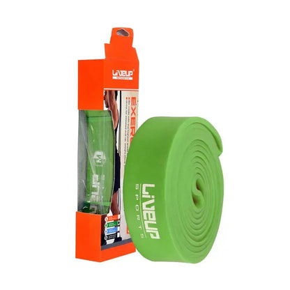 Liveup Resistance Loop Band Latex Heavy Green 32mm 35–85lbs LS3650 | Pull Up Assist, Strength Training & Mobility Band