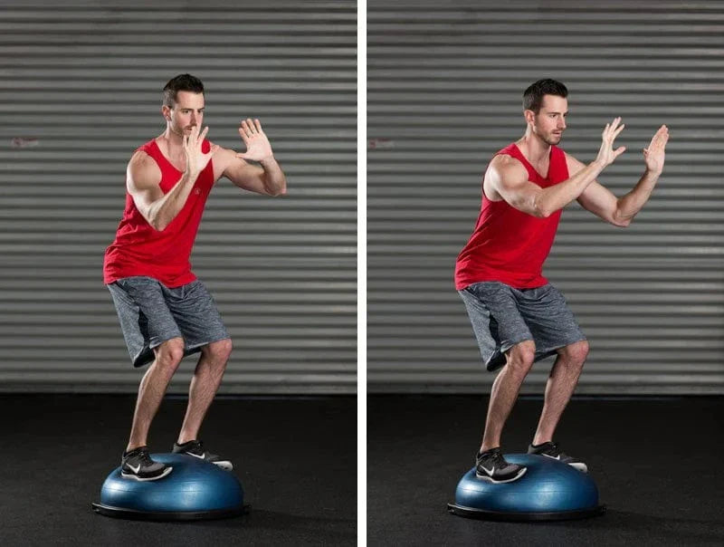Bosu Balance Ball Trainer for Home Gym – Half Exercise Ball Stability Trainer for Core Strength, Balance & Fitness Workouts