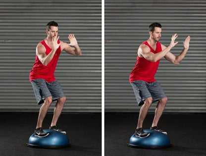Bosu Balance Ball Trainer for Home Gym – Half Exercise Ball Stability Trainer for Core Strength, Balance & Fitness Workouts