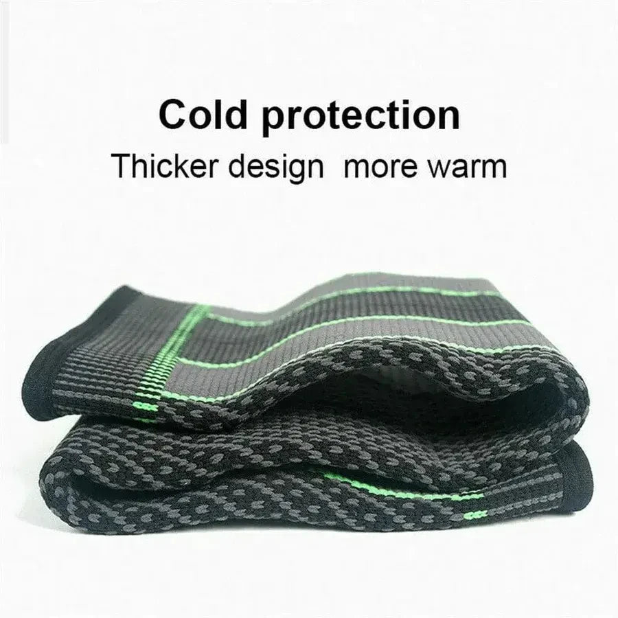 Compression Knee Sleeve with Straps | Adjustable Knee Support for Gym, Running & Sports