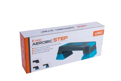 Liveup Aerobic Stepper LS3168 Series – Professional Height-Adjustable Exercise Platform | Small (Orange), Medium (Green) & Large (Blue) for Cardio & Plyometrics