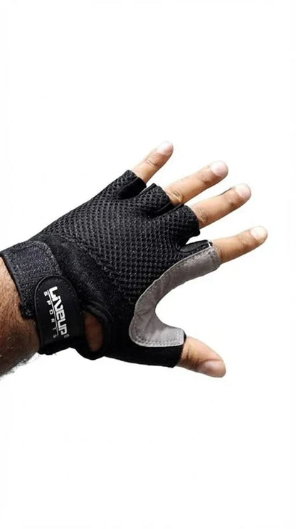 Liveup Gym Gloves LS 3077-B | Workout Gloves for Weightlifting, Fitness Training & Gym Support