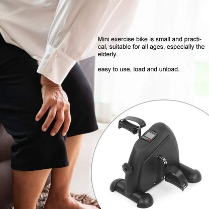 Mini Exercise Bike – Portable Digital Pedal Exerciser for Legs Workout at Home