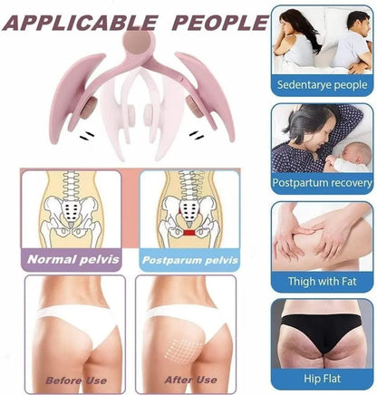 Thigh Master Exerciser Rotating Panel, High-Resistance Spring & Silicone Joint, Kegel Exercise Device for Inner Thigh Toning, Butt Lifting, Pelvic Floor & Leg Workout Training