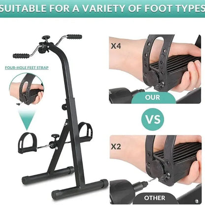 Mini Exercise Cycle for Arms & Legs with Digital Meter – Portable Pedal Exerciser for Home & Office Fitness, Physiotherapy & Rehabilitation