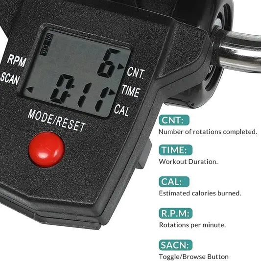 Mini Exercise Cycle for Arms & Legs with Digital Meter – Portable Pedal Exerciser for Home & Office Fitness, Physiotherapy & Rehabilitation