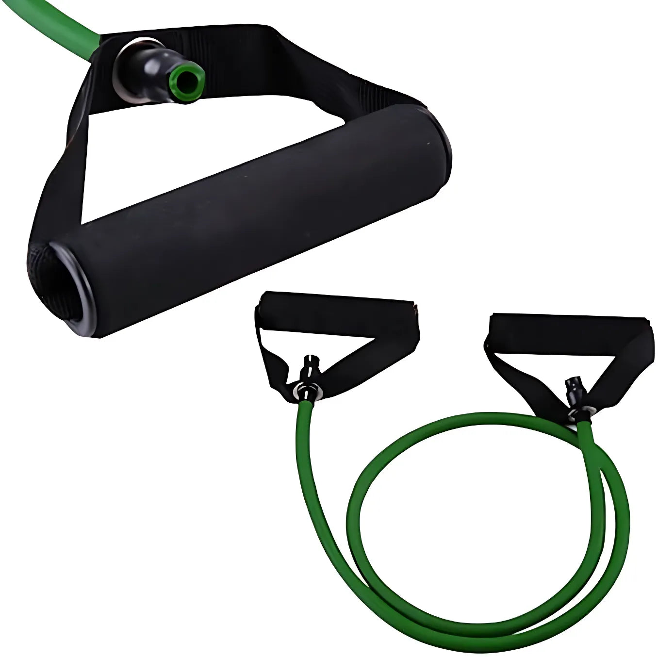 Liveup LS3201 Resistance Tube Band 48-Inch Natural Latex Exercise Band with Foam Handles | Light, Medium & Heavy Resistance for Strength Training, Home Workout & Fitness