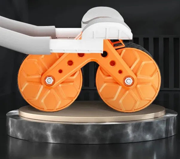 Abdominal Wheel Roller with Elbow Support Automatic Rebound Double Wheel (105mm), Small Size (Medium Quality), Large Size (Premium Quality),  Ab Roller for Core Strength Training,  Abs Workout, Home Gym Exercise Equipment with Non-Slip Grip