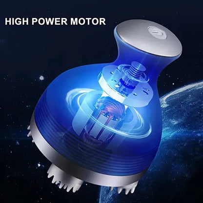 Hair Scalp Massager Rechargeable 3D Electric Head Massager Machine 5W 5V 800mAh Cordless Handheld Rotating Massage Device with Multiple Modes, 90–120 Min Runtime, 2–3 Hour Charging for Hair Growth & Relaxation
