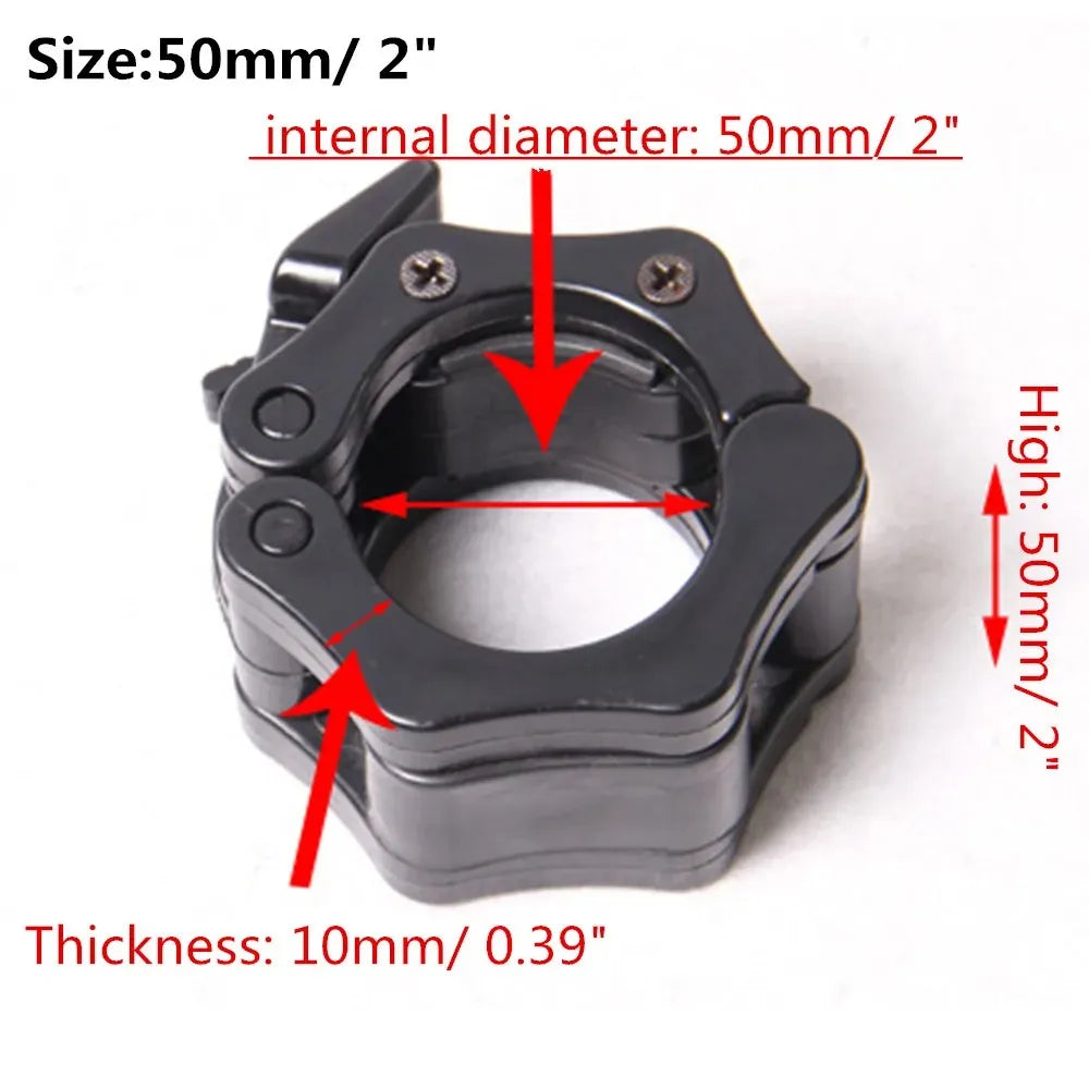 Spinlock Barbell Collars – Weightlifting Collar Locks for Dumbbells & Barbells