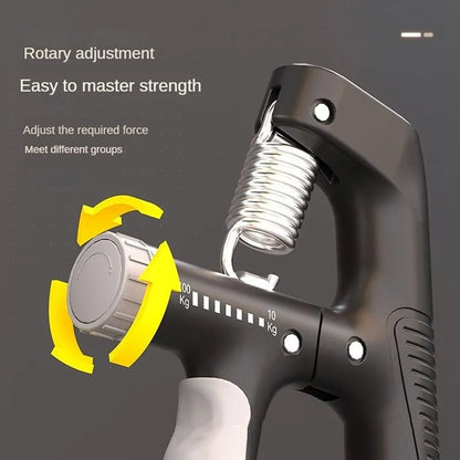 Adjustable Hand Grip Strengthener with Counter, 10–100KG Resistance, Non-Slip  Grip Trainer for Hand, Wrist & Forearm Strength Exercise