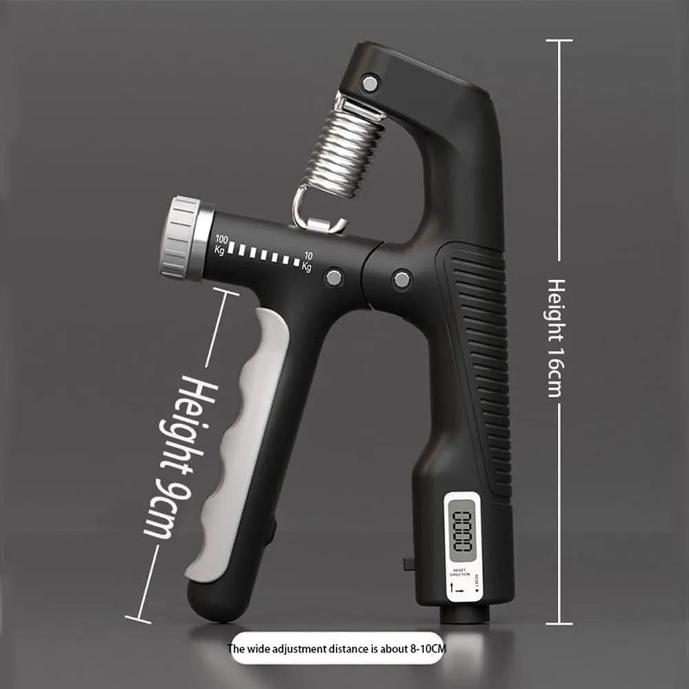 Adjustable Hand Grip Strengthener with Counter, 10–100KG Resistance, Non-Slip  Grip Trainer for Hand, Wrist & Forearm Strength Exercise