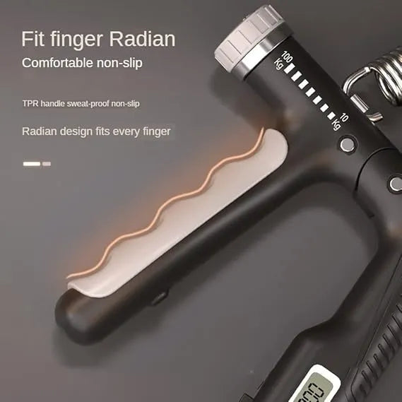 Adjustable Hand Grip Strengthener with Counter, 10–100KG Resistance, Non-Slip  Grip Trainer for Hand, Wrist & Forearm Strength Exercise