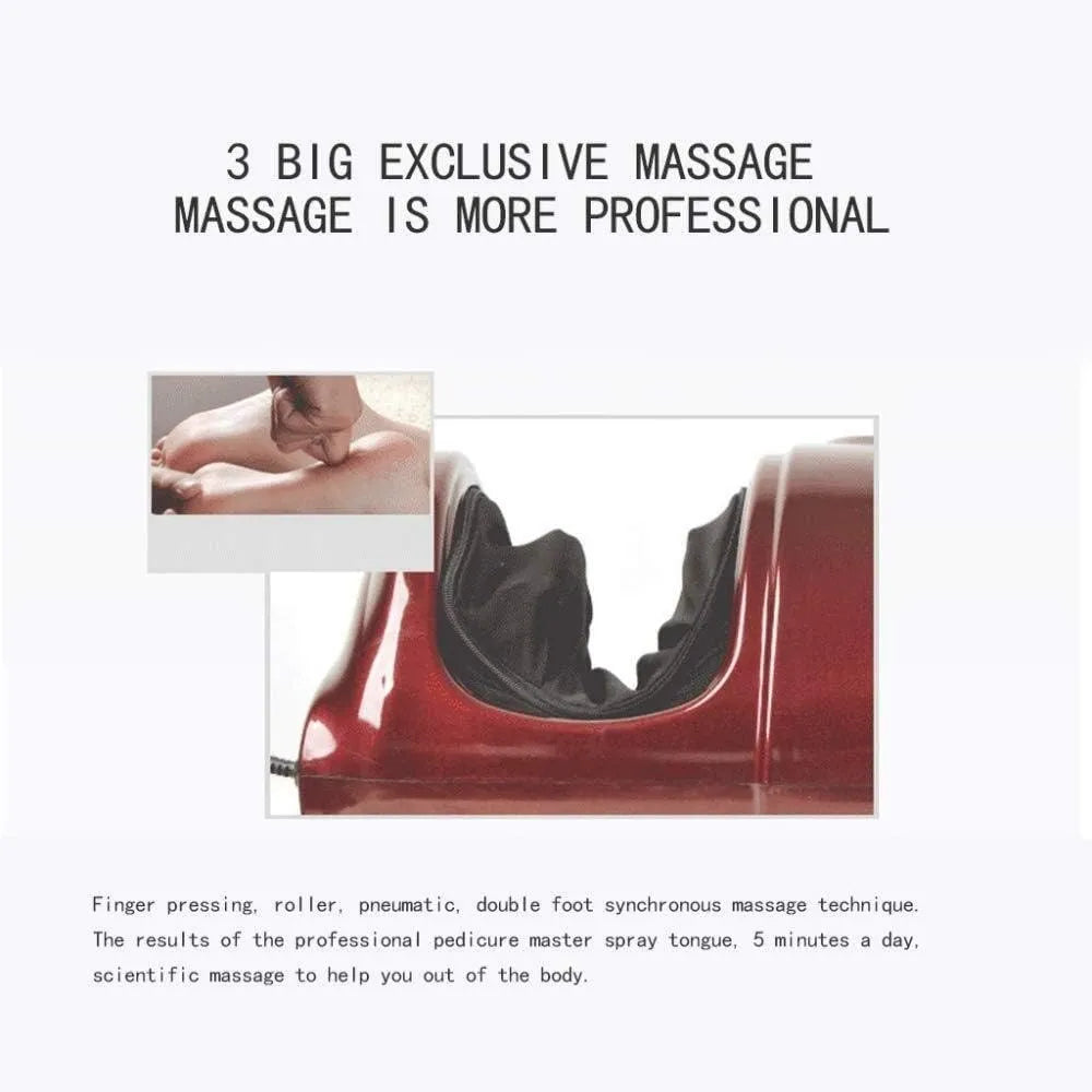 Shiatsu Electric Foot and Leg Massager 40W with Heating Function, 6 Massage Intensity Levels, Kneading & Rolling Therapy, Auto/Manual Modes and Vibration Foot Massage Machine