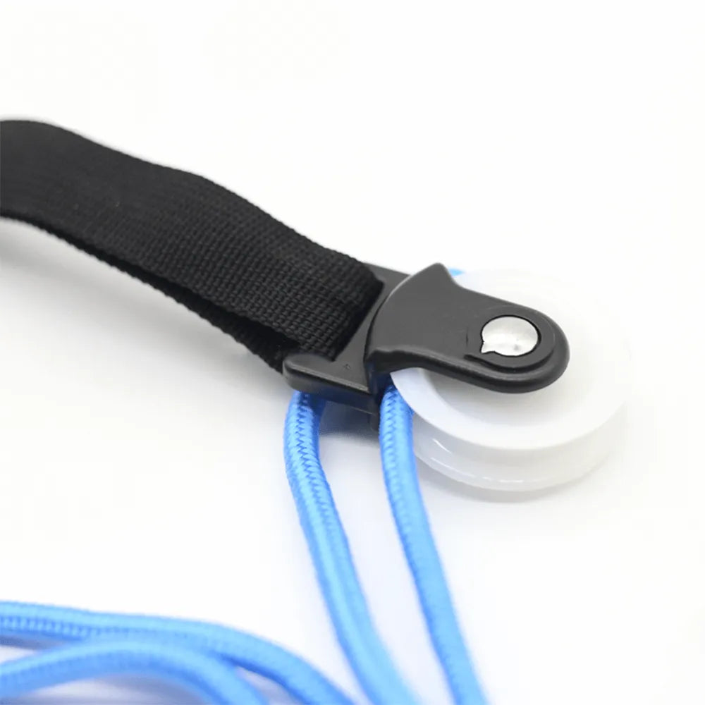 Nylon Rope Shoulder Pulley Over Door Rehabilitation Exercise System with Plastic Pulleys, Ergonomic Handles & 5mm Nylon Tension Rope for Shoulder Recovery, Mobility & Physical Therapy Training