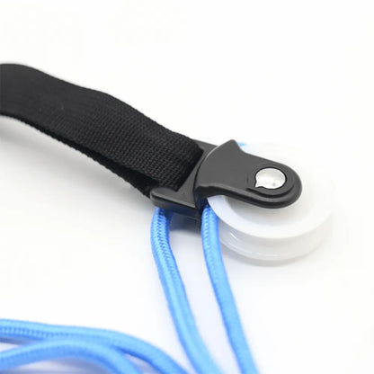 Nylon Rope Shoulder Pulley Over Door Rehabilitation Exercise System with Plastic Pulleys, Ergonomic Handles & 5mm Nylon Tension Rope for Shoulder Recovery, Mobility & Physical Therapy Training