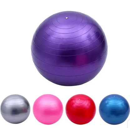 Anti-Burst Exercise Gym Ball with Air Pump, Non-Slip Yoga Stability Ball in 25CM, 65CM, 75CM, 85CM & 100CM Sizes for Core Strength, Balance, Home Workout & Physical Therapy