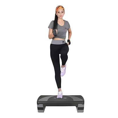 Aerobic Stepper Adjustable Fitness Step Platform with 4” 6” & 8” Height Levels, Non-Slip Surface, Rubber Feet & 100KG Weight Capacity for Cardio, Home Gym & Aerobic Workout