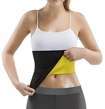 Hot Shaper Neoprene Waist Trimmer Belt for Men & Women (Small, Medium, Large, XL, 2XL, 3XL) – Adjustable Sweat Slimming Tummy Belt with Lower Back Support & Body Shaper Compression Wrap