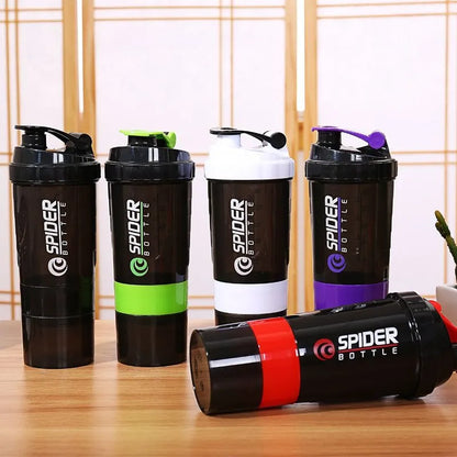 Spider Protein Shaker Bottle 500ml Imported Tritan Plastic Gym Shaker Water Bottle Multi-Purpose Leakproof Eco-Friendly Fitness Sports Drinkware for Gym & Outdoor Use