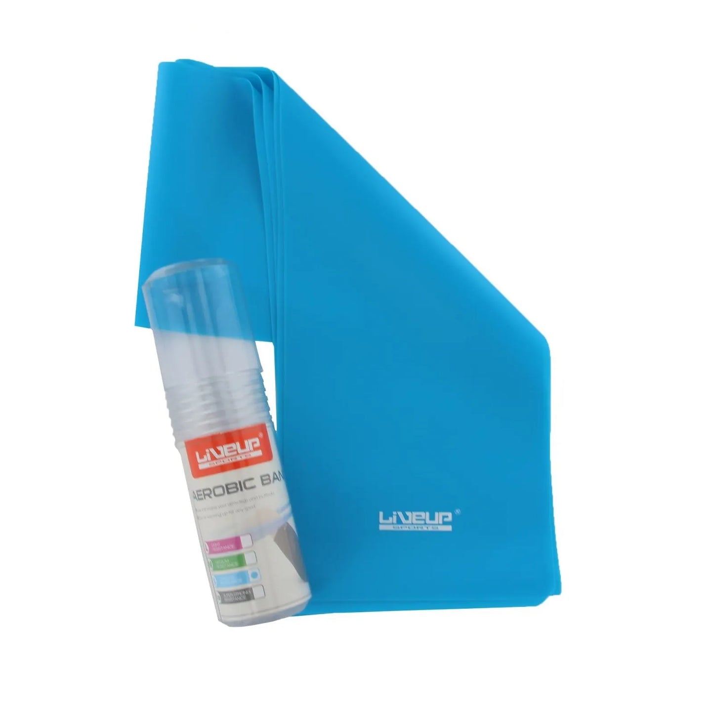 Liveup Ls3204 Aerobic Resistance Thera Band, Band Length: 48 inches Band Width: 6 inches,  Super Strong Latex Exercise Band for Strength Training, Rehabilitation, Stretching & Home Gym Workout – Light, Medium, Heavy & X-Heavy Levels