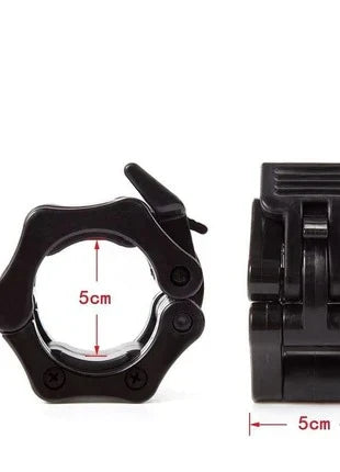 Barbell Spinlock Collars (2 Inch Olympic) – ABS Plastic Heavy Duty Barbell Locks | Supports 200–500lbs | Pack of 2 for Barbell, Dumbbell, EZ & W Bars