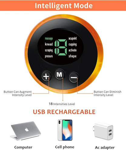 EMS Portable Foot Massager Mat USB Rechargeable with 6 Modes, 9 Intensity Levels, EMS Pulse Therapy, 15-Min Timer & 320×290mm Pad for Foot Pain Relief, Blood Circulation & Muscle Relaxation