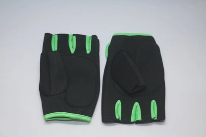 Gold Star Gym Half Cut Gloves Medium Size Imported Synthetic Non-Slip Grip Workout Training Gloves for Weight Lifting, Gym Exercise & Fitness Protection