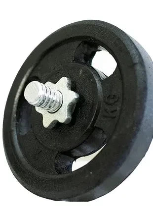Rubber Coated Weight Plates (1 Inch Hole) – 1kg to 10kg Pair Set | Average Quality Gym Weight Plates for 1-Inch Barbell Rods | Home & Gym Use