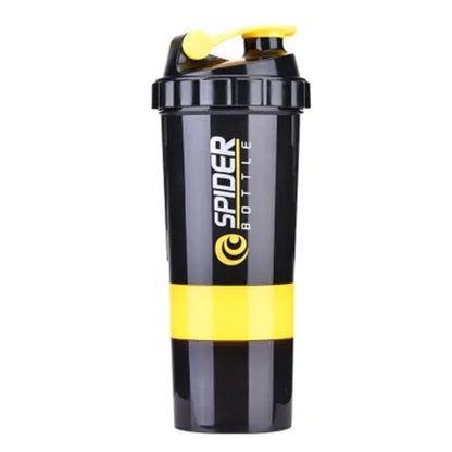 Spider Protein Shaker Bottle 500ml Imported Tritan Plastic Gym Shaker Water Bottle Multi-Purpose Leakproof Eco-Friendly Fitness Sports Drinkware for Gym & Outdoor Use