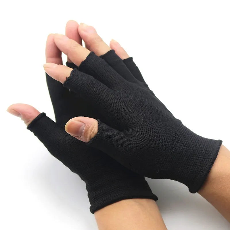 Half Finger Gym Gloves – Fingerless Workout Gloves for Weightlifting & Fitness