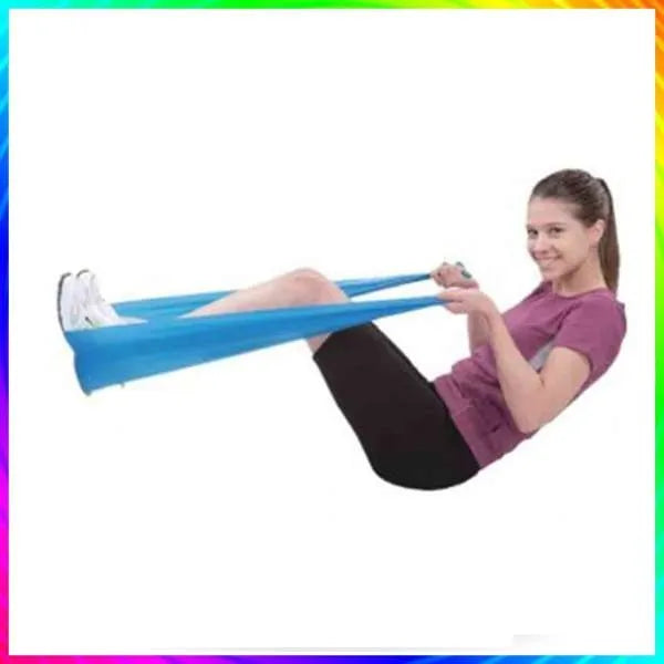 Liveup Ls3204 Aerobic Resistance Thera Band, Band Length: 48 inches Band Width: 6 inches,  Super Strong Latex Exercise Band for Strength Training, Rehabilitation, Stretching & Home Gym Workout – Light, Medium, Heavy & X-Heavy Levels