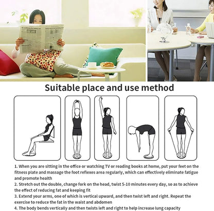 Waist Twisting Disc Rotating Balance Board 25cm Body Aerobic Exercise Figure Trimmer for Waist Slimming, Core Strength, Fat Burning & Home Fitness Workout