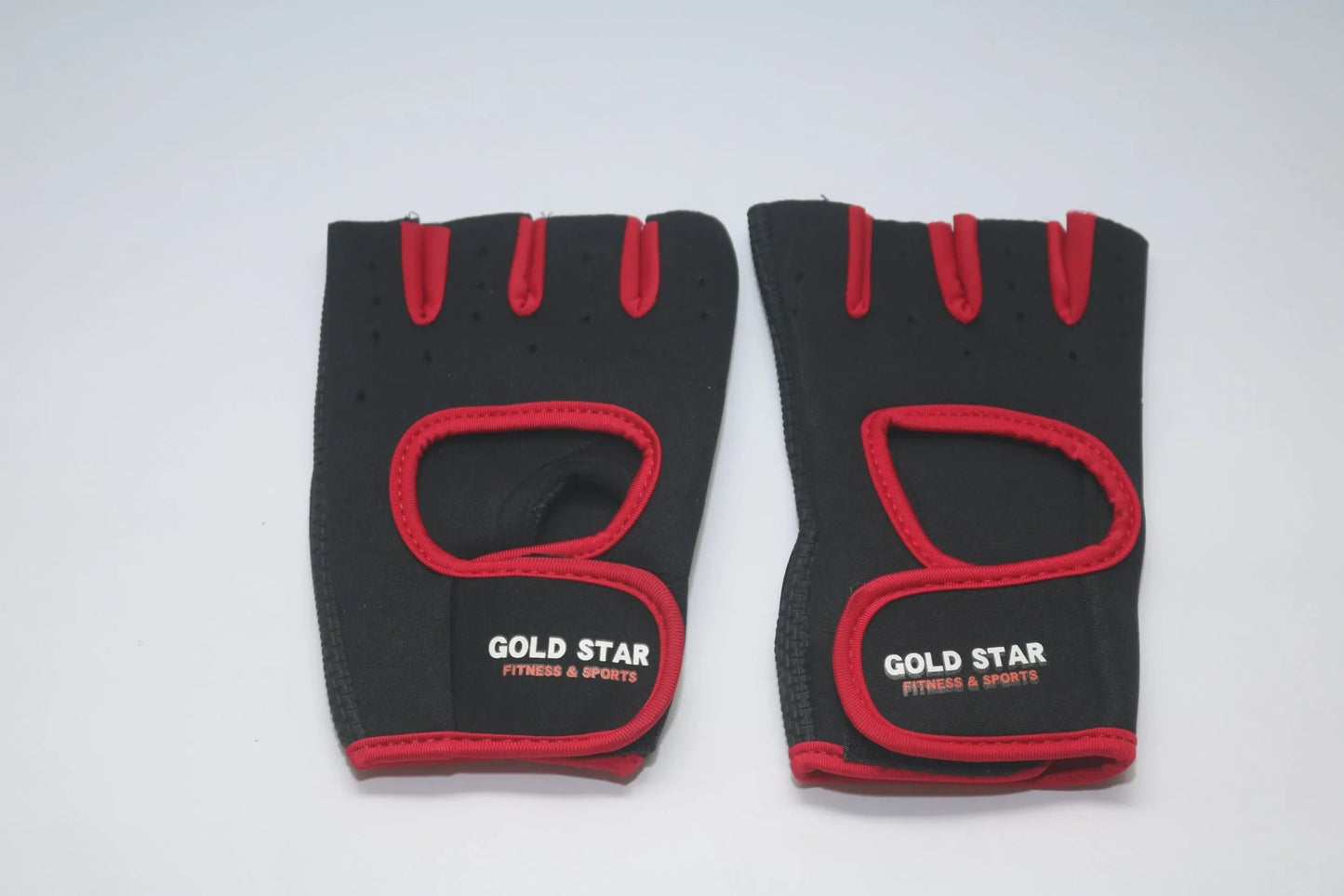 Gold Star Gym Half Cut Gloves Medium Size Imported Synthetic Non-Slip Grip Workout Training Gloves for Weight Lifting, Gym Exercise & Fitness Protection
