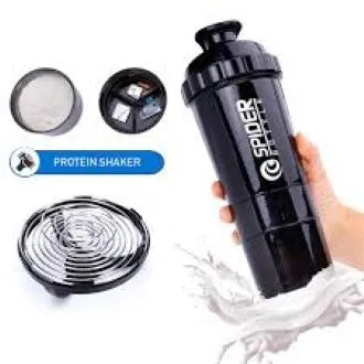 Spider Protein Shaker Bottle 500ml Imported Tritan Plastic Gym Shaker Water Bottle Multi-Purpose Leakproof Eco-Friendly Fitness Sports Drinkware for Gym & Outdoor Use