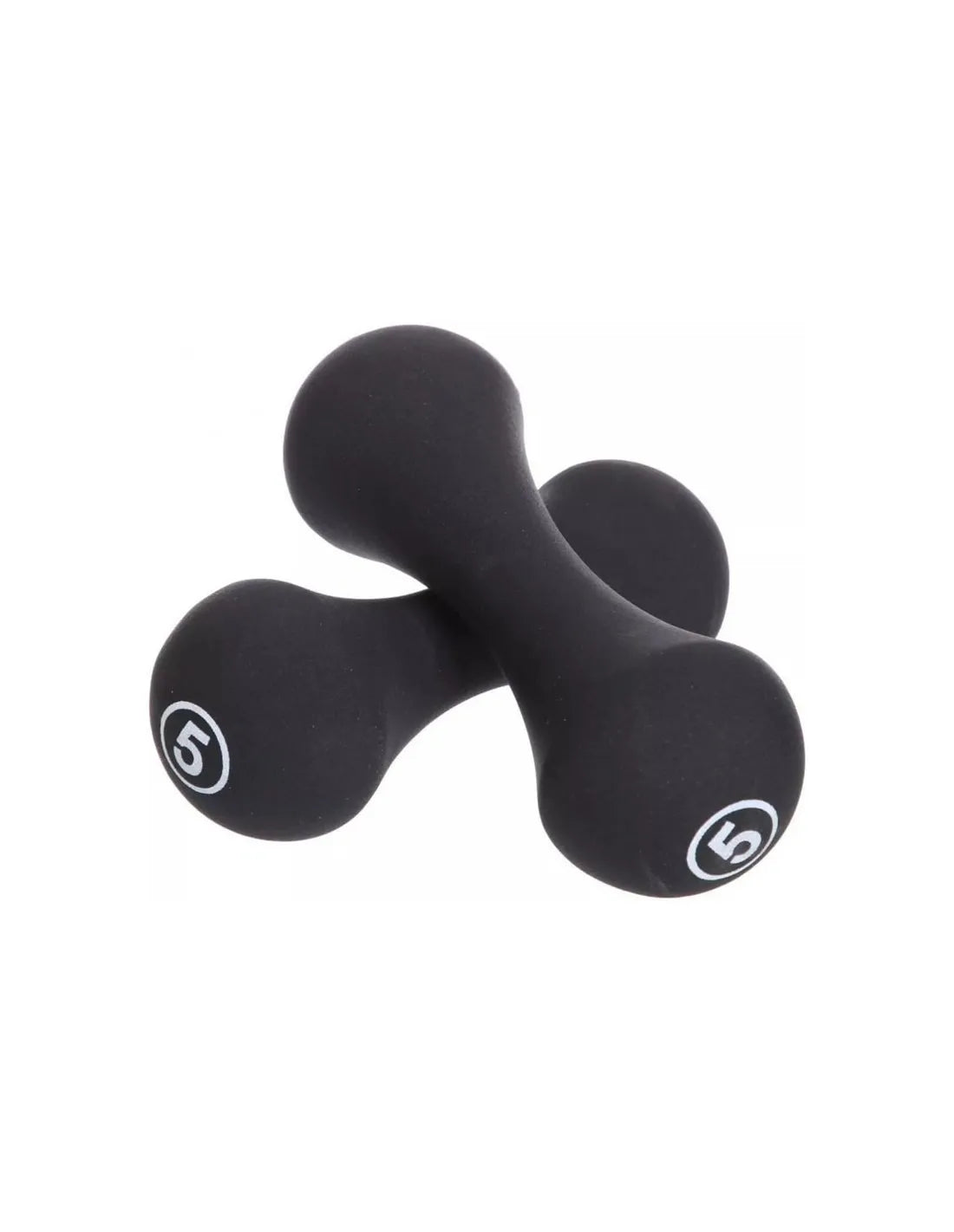 Liveup Bone Shape Neoprene Dumbbells Pair 0.5KG to 5KG Each | Steel Core Anti-Slip Hand Weights for Home Gym, Aerobics & Strength Training