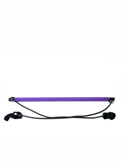 Pilates Studio Resistance Bar Kit with Latex Resistance Bands | Premium AAA+ Rubber Latex Yoga & Fitness Trainer for Stretching, Pilates & Home Workouts