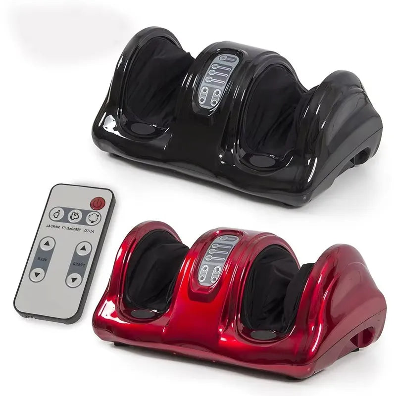 Shiatsu Electric Foot and Leg Massager 40W with Heating Function, 6 Massage Intensity Levels, Kneading & Rolling Therapy, Auto/Manual Modes and Vibration Foot Massage Machine